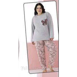 Фотография Пижама женская байковая, размеры L-4XL  "MODY" купить недорого от прямого поставщика