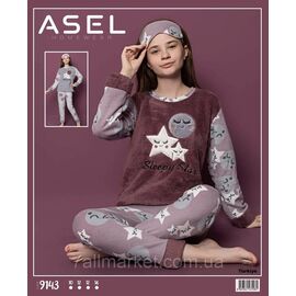 Фотография Пижама подростковая  зимняя флис/мара  на девочку 10-16 лет (2цв) "MODY" купить оптом в Одессе на 7 км