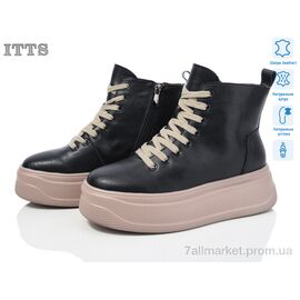 Черевики жіночі стильні Зима AG184B (6 пар р.36-41) "ITTS" недорого оптом від прямого постачальника