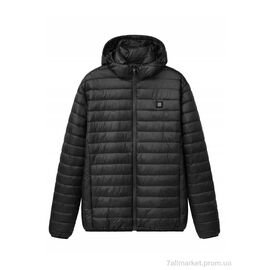 Куртка чоловіча Зима Куртка з підігрівом від PowerBank black (6 шт. р.сітка46-56) "Fabullok" недорого оптом від прямого постачальника