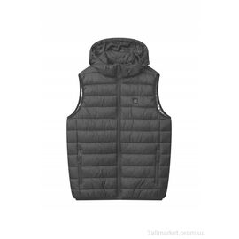 Чоловічий жилет Весна/осінь Жилетка з підігрівом від PowerBank black батал (4 шт. р.сітка3XL-6XL) "Fabullok" недорого оптом від прямого постачальника