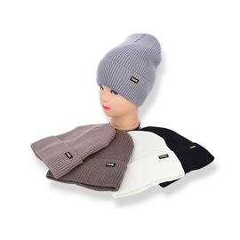 Фотография Шапка зимняя женская SW044-1 на флісі mix р.56-60 "Angelica" недорого оптом от прямого поставщика