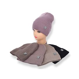 Фотография Шапка зимняя женская SW044-3 на флісі mix р.56-60 "Angelica" недорого оптом от прямого поставщика