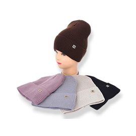 Фотография Шапка зимняя женская SW044-4 на флісі mix р.56-60 "Angelica" недорого оптом от прямого поставщика