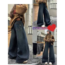 Джинси дитячі утеплені на дівчинку 222601 black р.22-26 "Meloria" недорого оптом від прямого постачальника