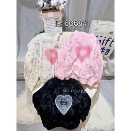 Светер Дитячий на дівчинку 6668 black р.110-150 "Meloria" недорого оптом від прямого постачальника