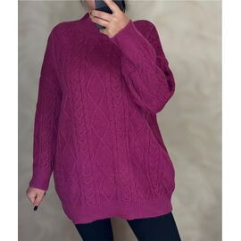 Фотография Свитер женский 24009 purple р.50-58 "PULSE" недорого оптом от прямого поставщика