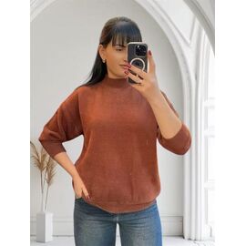 Фотография Свитер женский 24020 brown р.42-50 "PULSE" недорого оптом от прямого поставщика