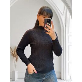 Светр жіночий 24031 black р.44-48 "PULSE" недорого оптом від прямого постачальника
