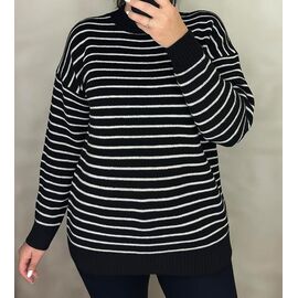 Фотография Свитер женский 24007 black р.46-52 "Elena&Vika" недорого оптом от прямого поставщика