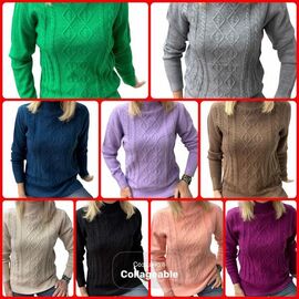 Фотография Свитер женский 24031 black р.46-50 "Elena&Vika" недорого оптом от прямого поставщика