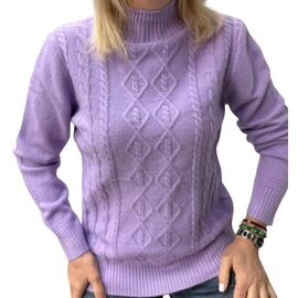 Фотография Свитер женский 24031 lilac р.46-50 "Elena&Vika" недорого оптом от прямого поставщика