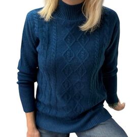 Фотография Свитер женский 24031 navy р.46-50 "Elena&Vika" недорого оптом от прямого поставщика