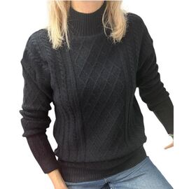 Фотография Свитер женский 24039 black р.46-50 "Elena&Vika" недорого оптом от прямого поставщика