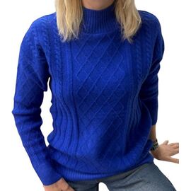 Фотография Свитер женский 24039 blue р.46-50 "Elena&Vika" недорого оптом от прямого поставщика