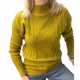 Фотография Свитер женский 24039 olive р.46-50 "Elena&Vika" недорого оптом от прямого поставщика