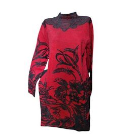 Фотография Платье тёплое женское EV6 red р.48-52 "Elena&Vika" недорого оптом от прямого поставщика