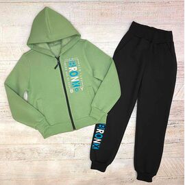 Фотография Костюм детский спортивный тёплый на мальчика 2417 mint р.128-152 "LIMA SPORT" недорого оптом от прямого поставщика