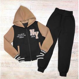 Фотография Костюм детский спортивный тёплый на мальчика 2517 brown р.128-152 "LIMA SPORT" недорого оптом от прямого поставщика