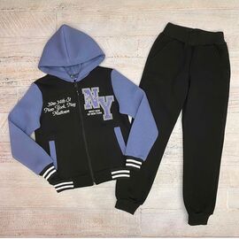 Фотография Костюм детский спортивный тёплый на мальчика 2517 l.blue р.128-152 "LIMA SPORT" недорого оптом от прямого поставщика