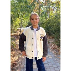 Кофта дитяча тепла на дівчинку 2548 l.beige р.128-152 "LIMA SPORT" недорого оптом від прямого постачальника