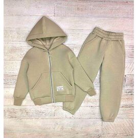 Костюм дитячий спортивний теплий на дівчинку 2554 grey р.104-128 "LIMA SPORT" недорого оптом від прямого постачальника