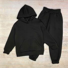 Фотография Костюм детский спортивный тёплый на девочку 2558 black р.128-152 "LIMA SPORT" недорого оптом от прямого поставщика