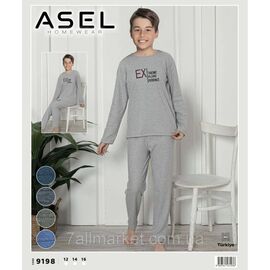 Фотография Пижама подростковая  зимняя кашемировая  на мальчика 12-16 лет (4цв) "MODY" купить оптом в Одессе на 7 км