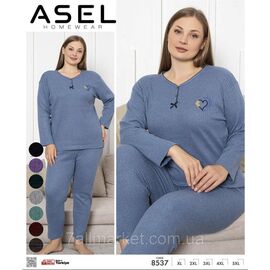 Фотография Пижама женская кашемировая размеры XL-5XL (7цв) "MODY" купить недорого от прямого поставщика