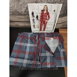 Фотография Пижама женская велюровая в клетку размеры M-2XL (4цв) "MODY" купить недорого от прямого поставщика