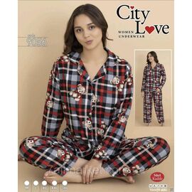 Фотография Пижама женская велюровая с Мишками размеры M-3XL  "MODY" купить недорого от прямого поставщика