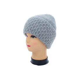 Шапка зимова жіноча ABC001-3 на флісі grey р.56-60 "Angelica" недорого оптом від прямого постачальника