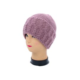 Шапка зимова жіноча ABC002-4 на флісі pink р.56-60 "Angelica" недорого оптом від прямого постачальника