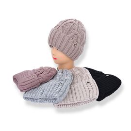 Шапка зимова жіноча PFW002-1 на флісі mix р.56-60 "Angelica" недорого оптом від прямого постачальника