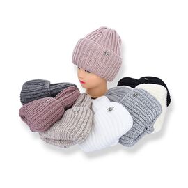 Шапка зимова жіноча TRW001-1 mix р.56-60 "Angelica" недорого оптом від прямого постачальника