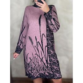 Фотография Платье тёплое женское 26286 lilac р.46-50 "PULSE" недорого оптом от прямого поставщика