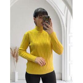 Свитер женский 26370 yellow р.48-52 "PULSE" недорого оптом от прямого поставщика