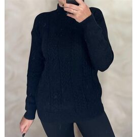 Свитер женский 26382 black р.46-52 "PULSE" недорого оптом от прямого поставщика