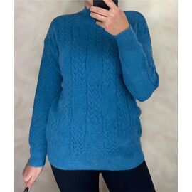 Свитер женский 26382 blue р.46-52 "PULSE" недорого оптом от прямого поставщика