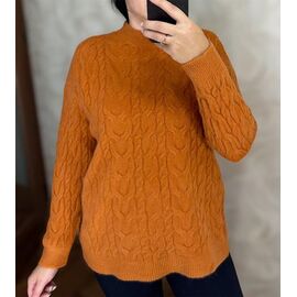Свитер женский 26385 orange р.46-52 "PULSE" недорого оптом от прямого поставщика