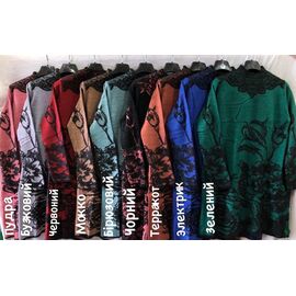 Сукня тепла жіноча 26426 black р.50-56 "PULSE" недорого оптом від прямого постачальника