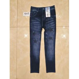 Фотография Лосины детские тёплые на девочку 5019-1 blue р.10-13 "JEANS KIDS" недорого оптом от прямого поставщика