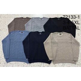 Светр чоловічий 72133-1 l.blue р.3XL-5XL "Sabihina" недорого оптом від прямого постачальника