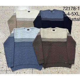 Светр чоловічий 72178-1 beige р.3XL-5XL "Sabihina" недорого оптом від прямого постачальника