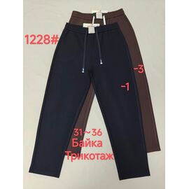 Фотография Штаны женские утеплённые 1228-3 brown р.31-36 "Yafeier" недорого оптом от прямого поставщика