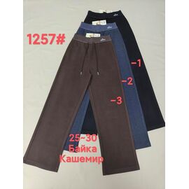 Фотография Штаны женские утеплённые 1257-3 brown р.28-33 "Yafeier" недорого оптом от прямого поставщика