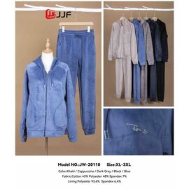 Костюм спортивний жіночий 20110 l.blue р.XL-3XL "Yafeier" недорого оптом від прямого постачальника