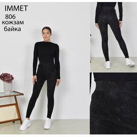 Фотография Лосины женские тёплые 806 black р.M-2XL "Yafeier" недорого оптом от прямого поставщика