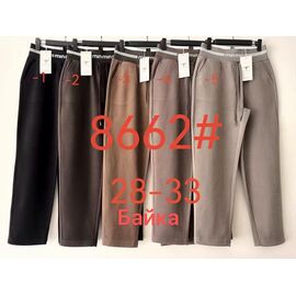 Штаны женские утеплённые 8662-5 grey р.28-33 "Yafeier" недорого оптом от прямого поставщика