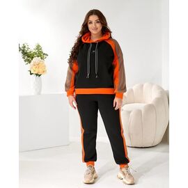 Костюм спортивний жіночий 946 black р.48-62 "Seven Zikina" недорого оптом від прямого постачальника